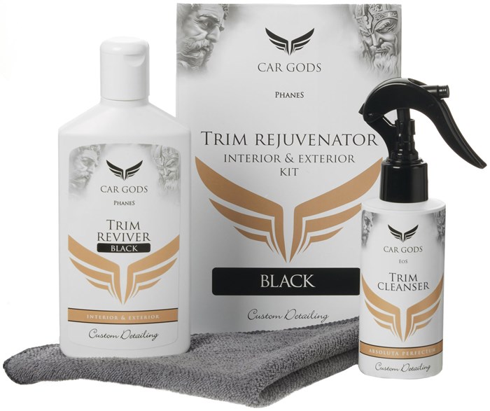 Interior & Exterior Trim Rejuvenator Kit - Black CARGODS CarGods