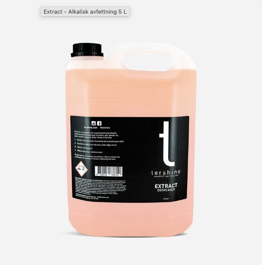 Extract Degreaser Alkalinen rasvanpoisto 5L TERSHINE Tershine