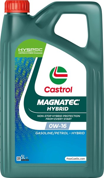 Moottoriöljy Castrol Magnatec Hybrid 0W-16, 5L CASTROL