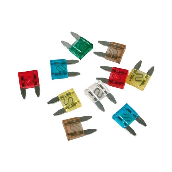 Sulakkeet Mini 7.5A - 30A, 10 kpl