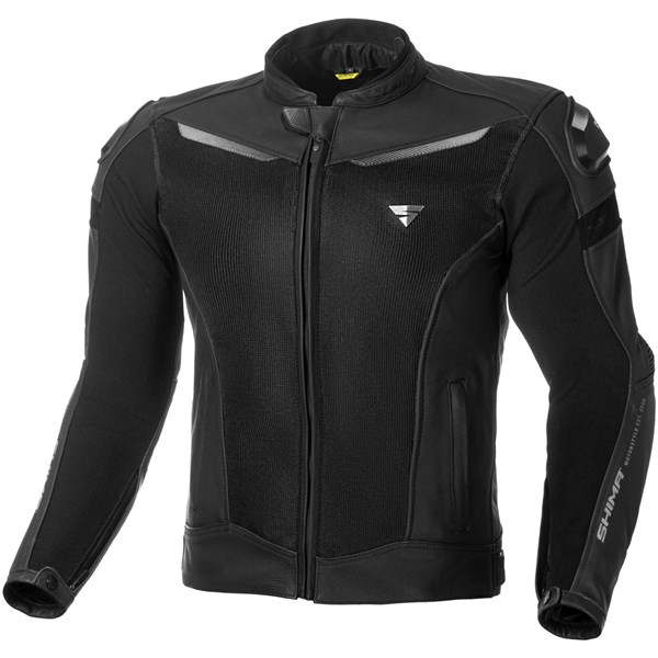 MC Miesten NAHKA VERKKO takki SHIMA PISTON Musta-54 SHIMA SHIMA