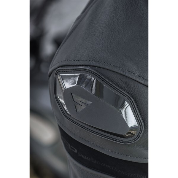 MC Miesten NAHKA VERKKO takki SHIMA PISTON Musta-54 SHIMA SHIMA