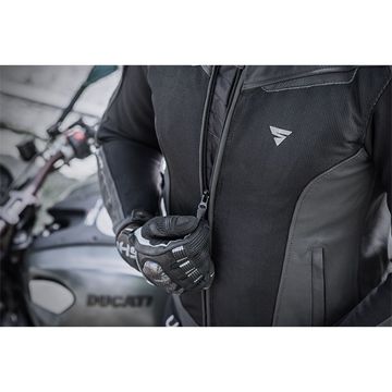 MC Miesten NAHKA VERKKO takki SHIMA PISTON Musta-54 SHIMA SHIMA