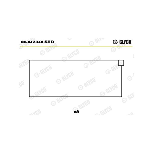 Kiertokangen laakeri GLYCO GLYCO