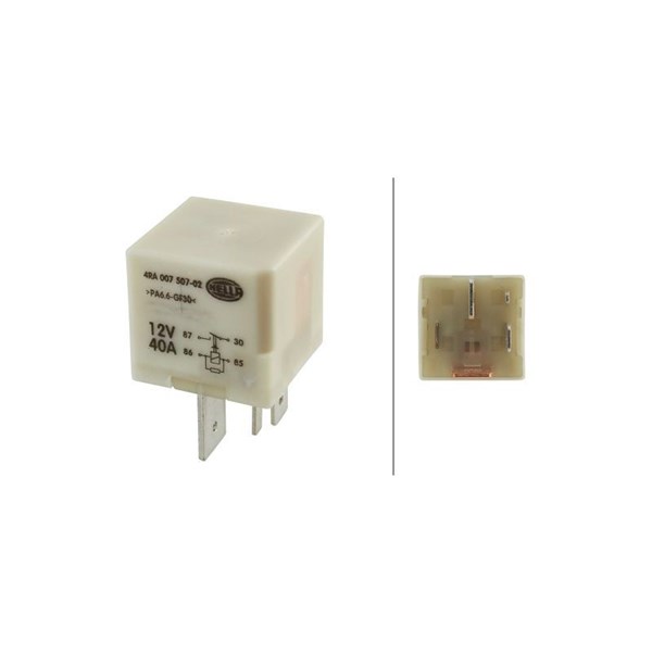 Rele, hehkutuslaitos 12V HELLA HELLA