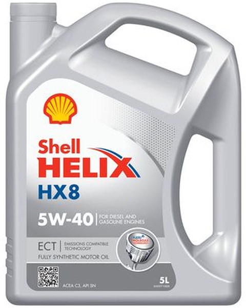 Moottoriöljy SHELL Helix HX8 ECT 5W-40 C3, 5L SHELL SHELL