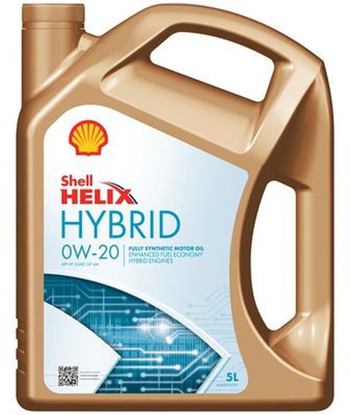 Moottoriöljy SHELL Helix HYBRID 0W-20, 5L SHELL