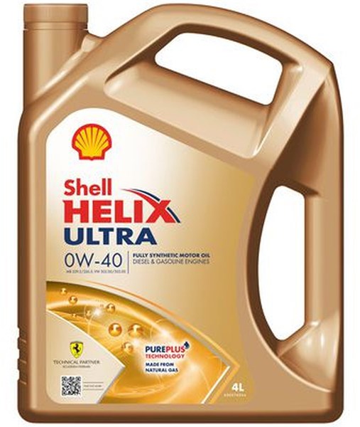 Moottoriöljy SHELL Helix Ultra 0W-40, 4L SHELL