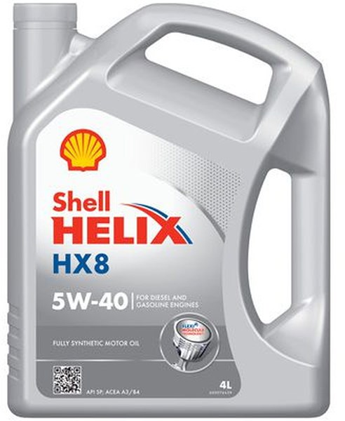 Moottoriöljy SHELL Helix HX8 5W-40, 4L SHELL SHELL