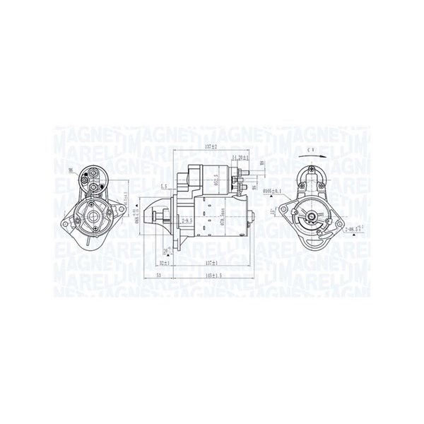 Käynnistin 12V MAGNETI MARELLI MAGNETI MARELLI