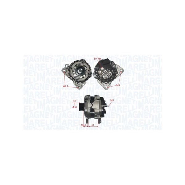 Laturi 12V 110A MAGNETI MARELLI MAGNETI MARELLI