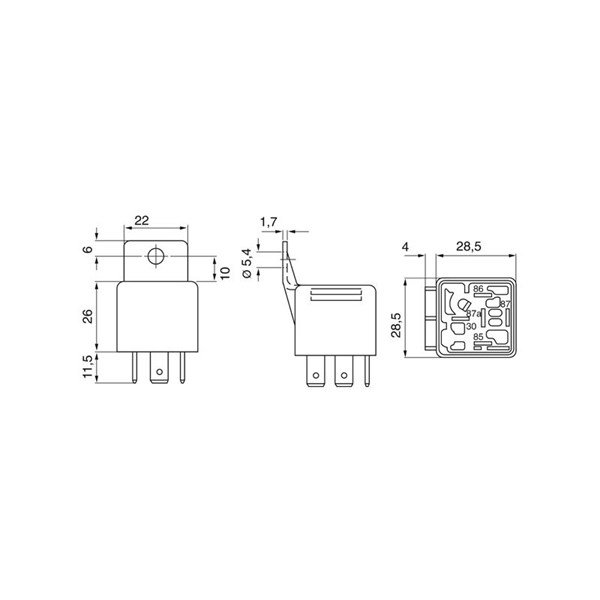 Rele, työvirta 24V BOSCH BOSCH Rele, työvirta 24V BOSCH BOSCH