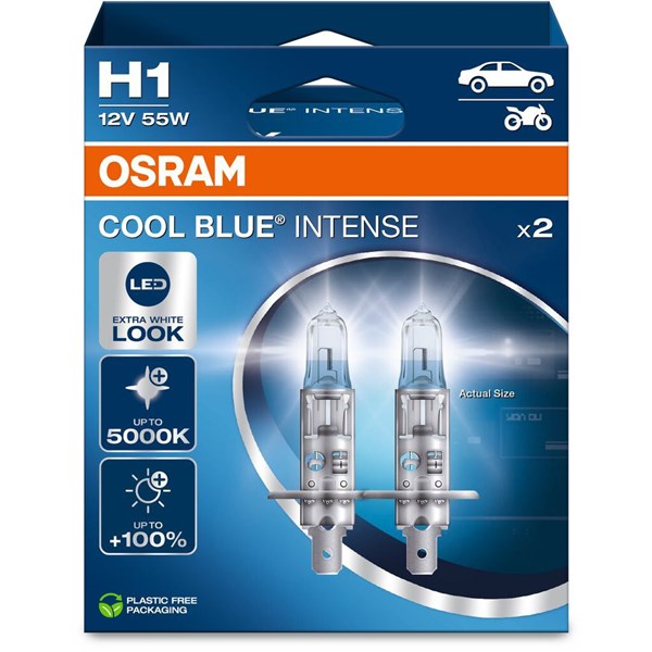 Halogeenilamppu Osram Cool Blue Intense(Next Gen) H1 P14.5s Osram OSRAM