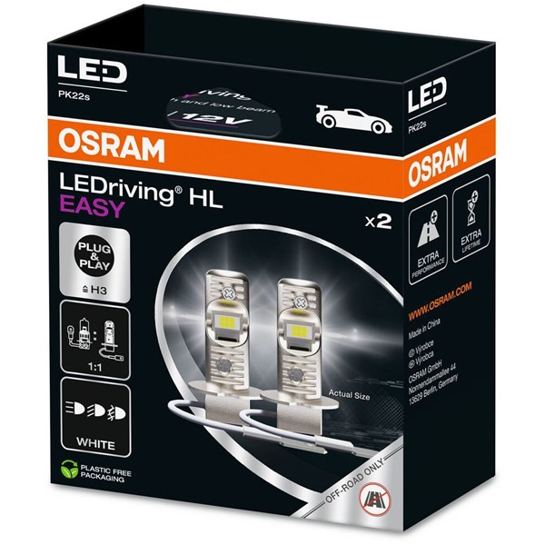 Led lamppu Osram LEDriving HL EASY H3 PK22s 12V OSRAM OSRAM