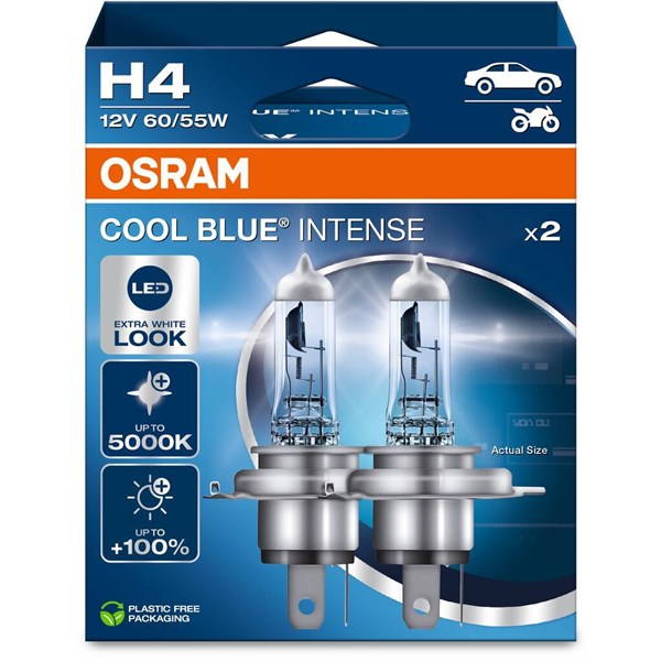 Halogeenilamppu Osram Cool Blue Intense(Next Gen) H4 P43t OSRAM