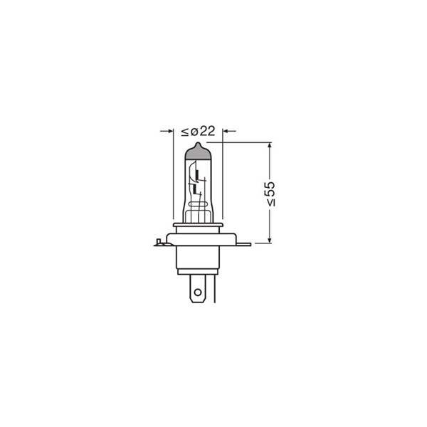 Halogeenilamppu Osram Cool Blue Intense(Next Gen) H4 P43t OSRAM
