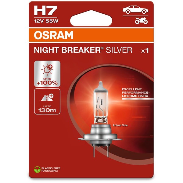 Halogeenipolttimo Osram Night Breaker Silver H7 PX26d Osram 64210 OSRAM