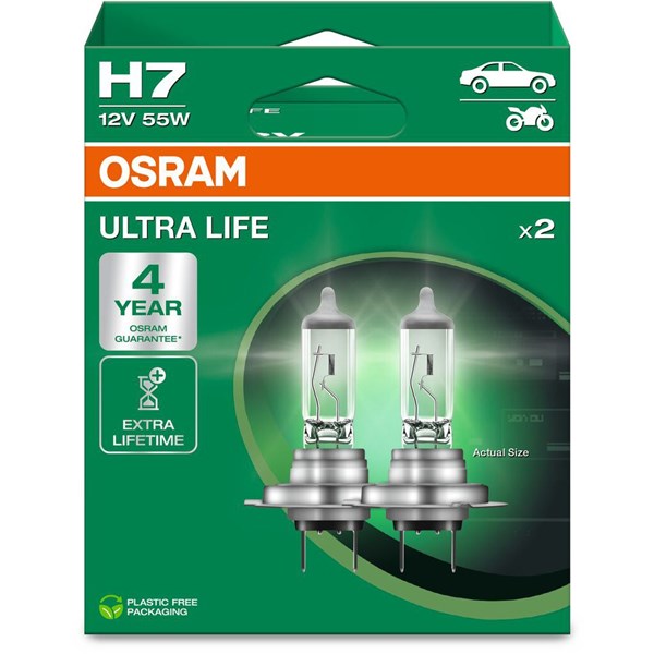 Halogeenilamppu Osram Ultra Life H7 PX26d OSRAM