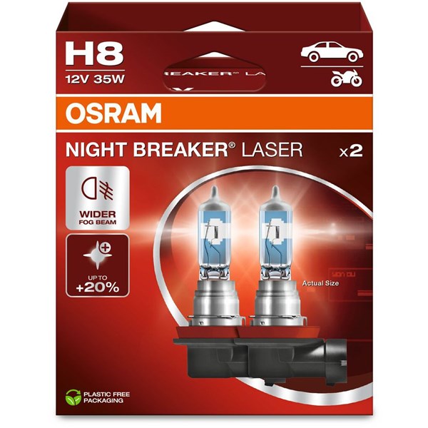 Halogeenilamppu Osram Night Breaker Laser ­H8, PGJ19-1 Osram 6421 OSRAM