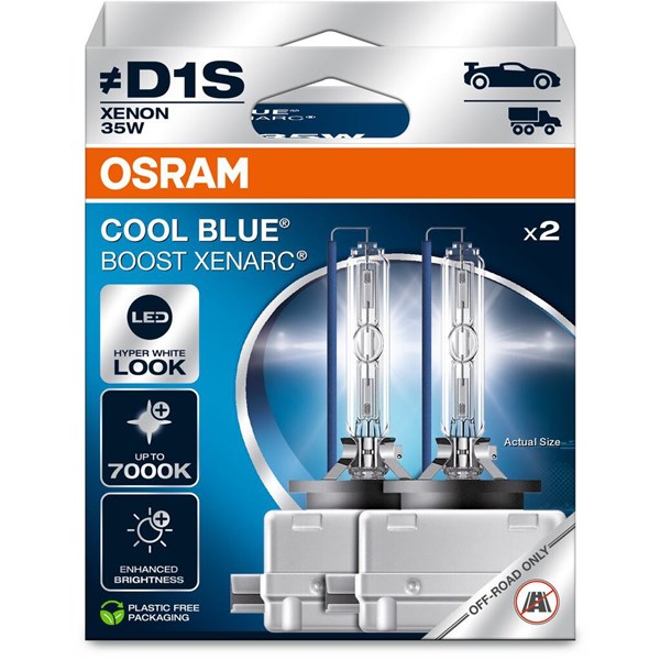 Xenonlamppu Osram Xenarc Cool Blue Boost D1S, Pk32d-2 85V OSRAM OSRAM