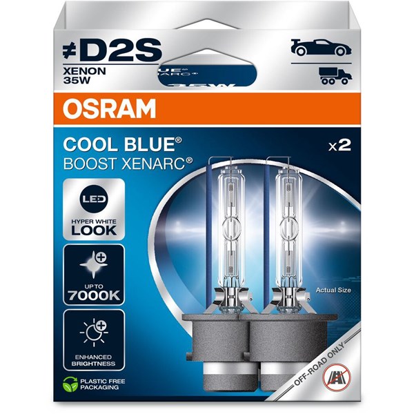 Xenonlamppu Osram Xenarc Cool Blue Boost D2S, P32d-2 85V OSRAM OSRAM