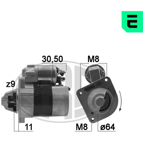 Käynnistin 12V