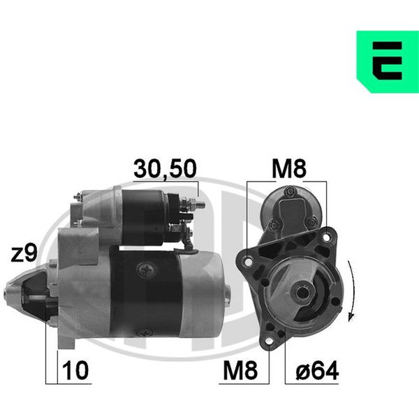 Käynnistin 12V