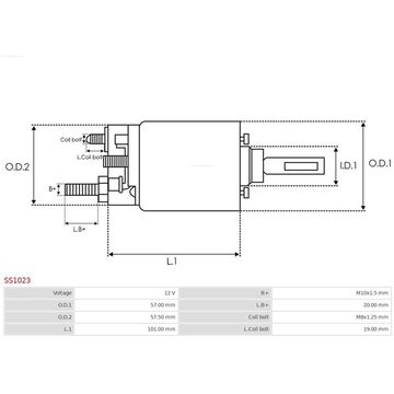 Magneettikytkin, käynnistin 12V AS-PL AS-PL