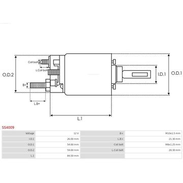 Magneettikytkin, käynnistin 12V AS-PL AS-PL