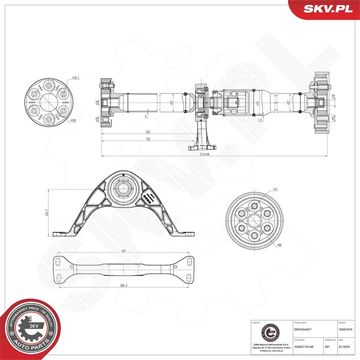 Vetoakseli, Taka-akseli, Takana Esen skv 76SKV076 ESEN SKV