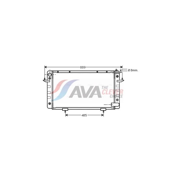 Jäähdytin, moottorinjäähdytys AVA QUALITY COOLING AVA QUALITY COOLING