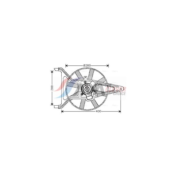 Tuuletin, moottorin jäähdytys 12V AVA QUALITY COOLING AVA QUALITY COOLING