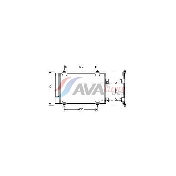 Kondensaattori, ilmastointilaite AVA QUALITY COOLING AVA QUALITY COOLING