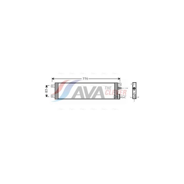 Kondensaattori, ilmastointilaite AVA QUALITY COOLING AVA QUALITY COOLING