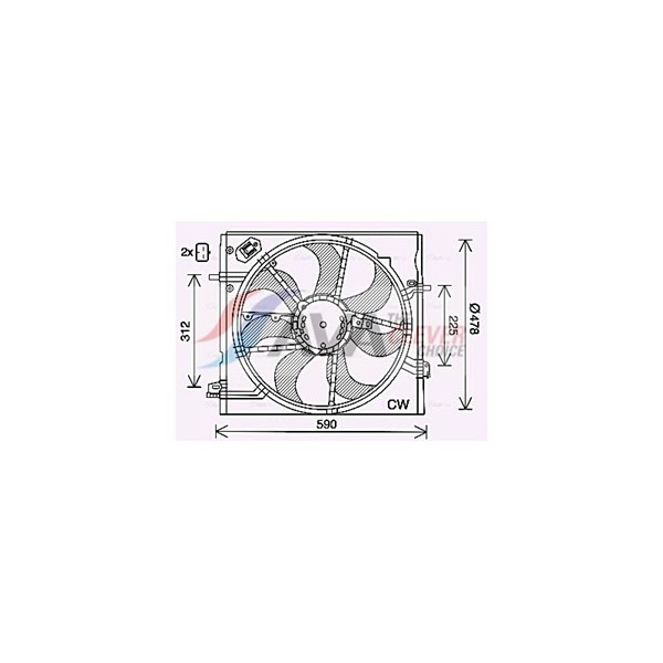 Tuuletin, moottorin jäähdytys 12V AVA QUALITY COOLING AVA QUALITY COOLING