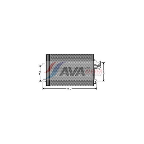 Kondensaattori, ilmastointilaite AVA QUALITY COOLING AVA QUALITY COOLING
