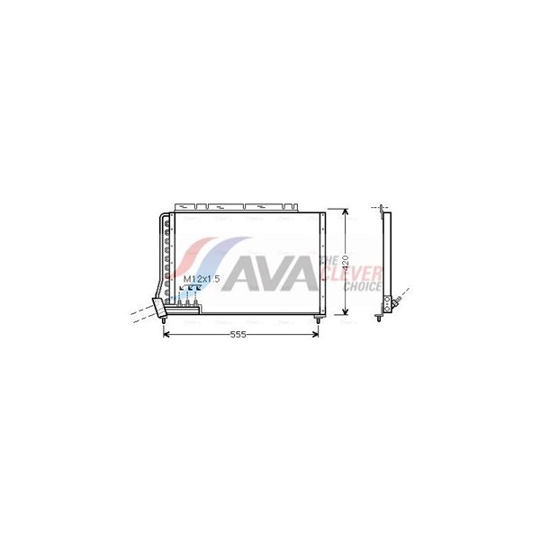 Kondensaattori, ilmastointilaite AVA QUALITY COOLING AVA QUALITY COOLING