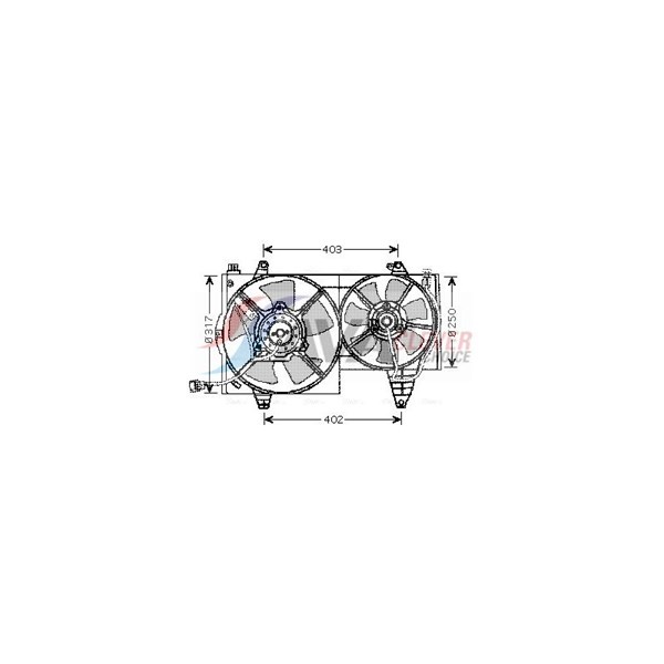 Tuuletin, moottorin jäähdytys 12V AVA QUALITY COOLING AVA QUALITY COOLING