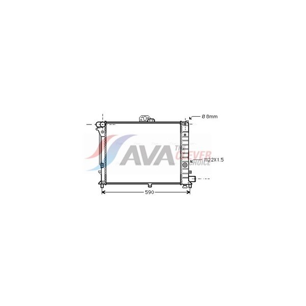 Jäähdytin, moottorinjäähdytys AVA QUALITY COOLING AVA QUALITY COOLING