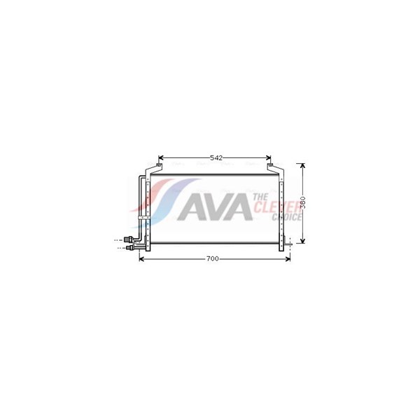 Kondensaattori, ilmastointilaite AVA QUALITY COOLING AVA QUALITY COOLING
