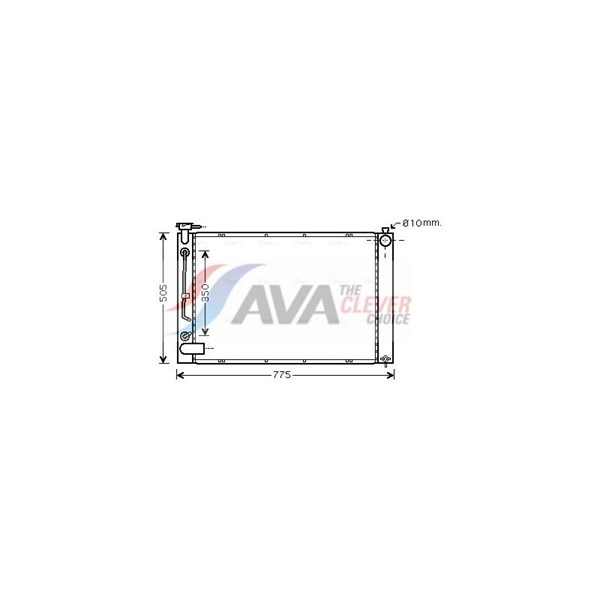 Jäähdytin, moottorinjäähdytys AVA QUALITY COOLING AVA QUALITY COOLING