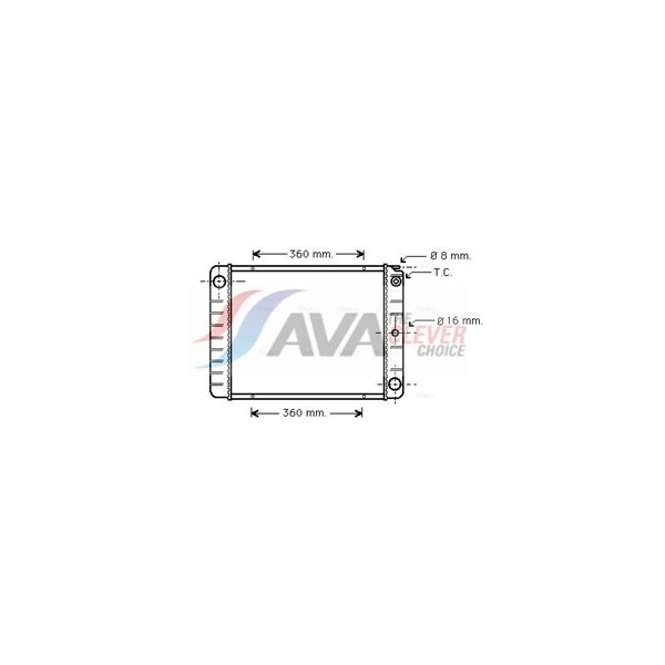 Jäähdytin, moottorinjäähdytys AVA QUALITY COOLING AVA QUALITY COOLING