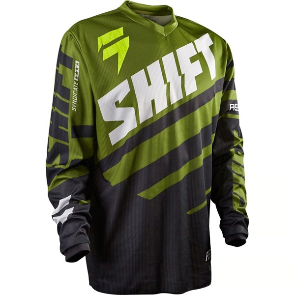 MP-paita Shift Assault Race mustanvihreä L