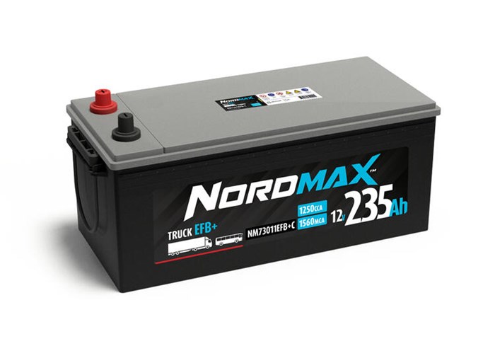 Kuorma-auton akku 12V NORDMAX Nordmax