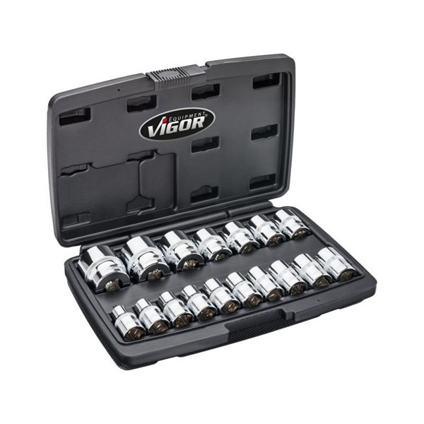Vigor Hylsnyckelsats V7512/17 VIGOR - 2120175