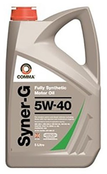 Moottoriöljy Comma Syner-G 5W-40 5L COMMA Comma