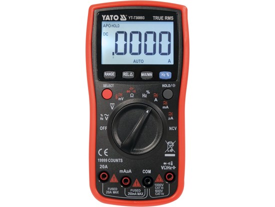 Digitaalinen yleismittari True RMS LCD YATO Yato