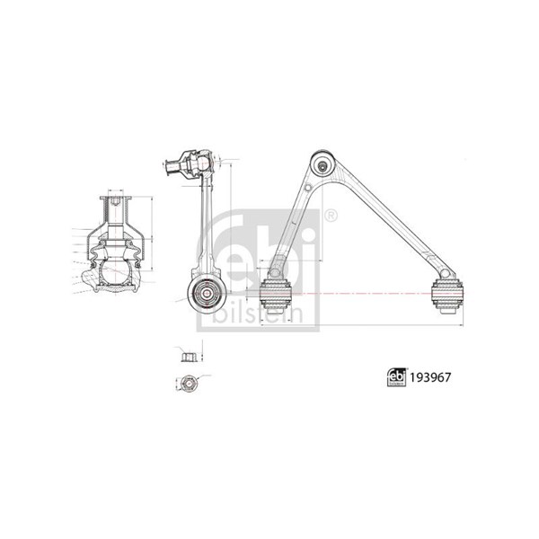 Tukivarsi, pyöräntuenta, Etuakseli, oikea FEBI BILSTEIN FEBI BILSTEIN