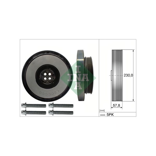 Hihnapyöräsarja, kampiakseli INA INA