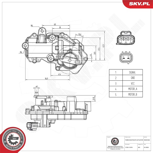 Säätöventtiili, ahtopaine ESEN SKV ESEN SKV Säätöventtiili, ahtopaine ESEN SKV ESEN SKV